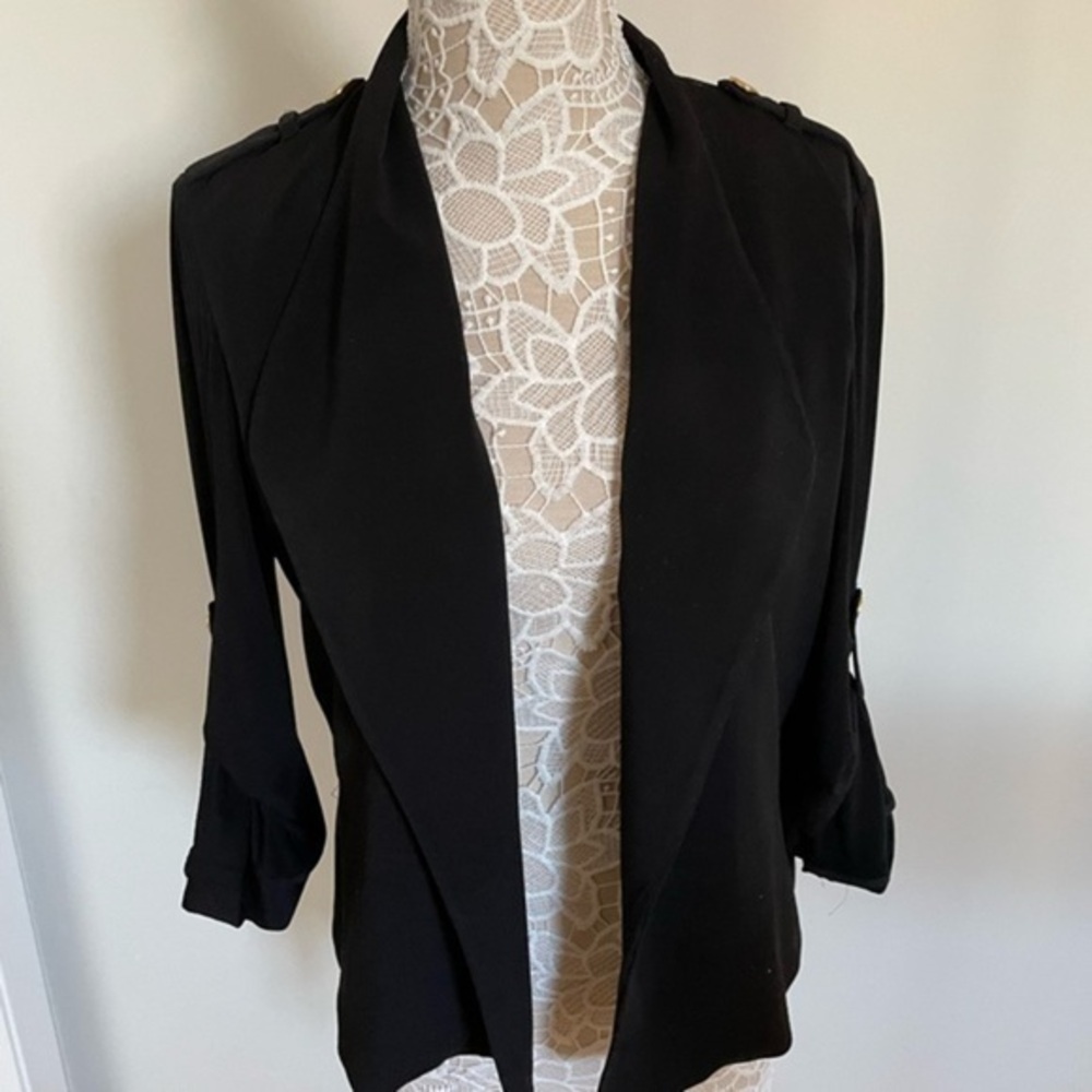 CALVIN Klein black blazzee synthetic size M golden button